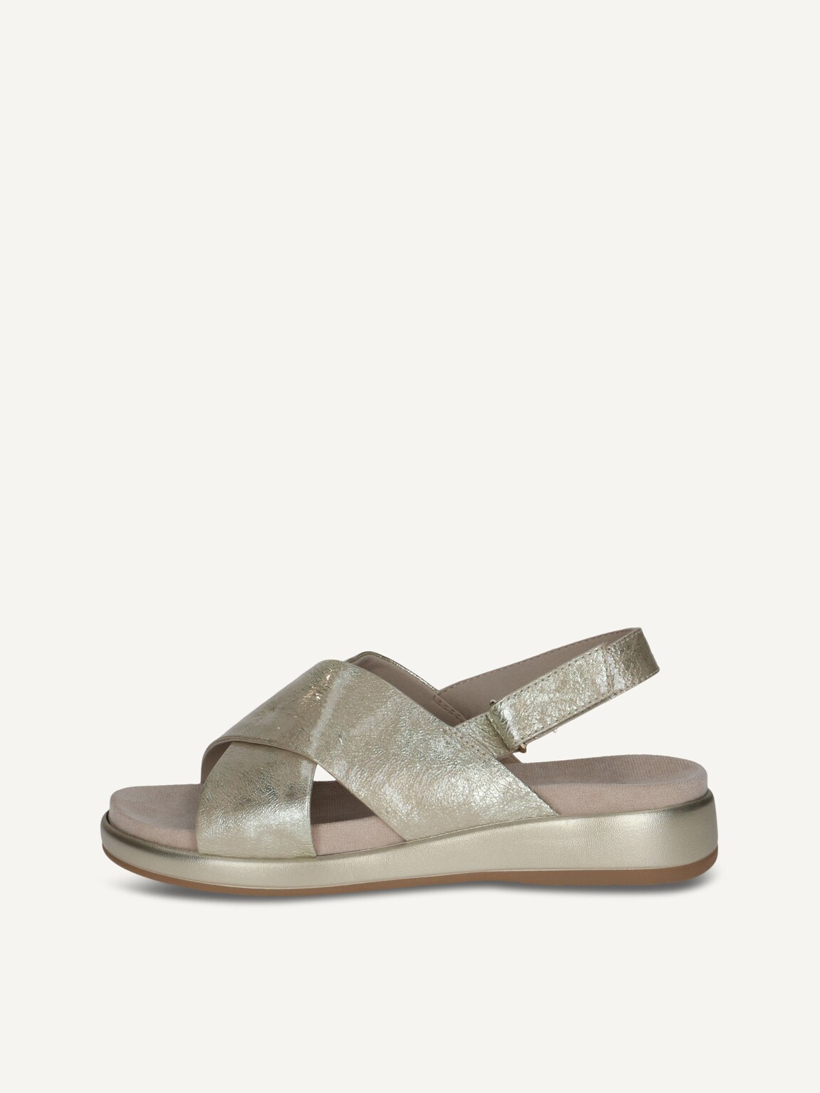 Caprice, Leather Sandal - metallic LT GOLD PATENT, image 2 of 5