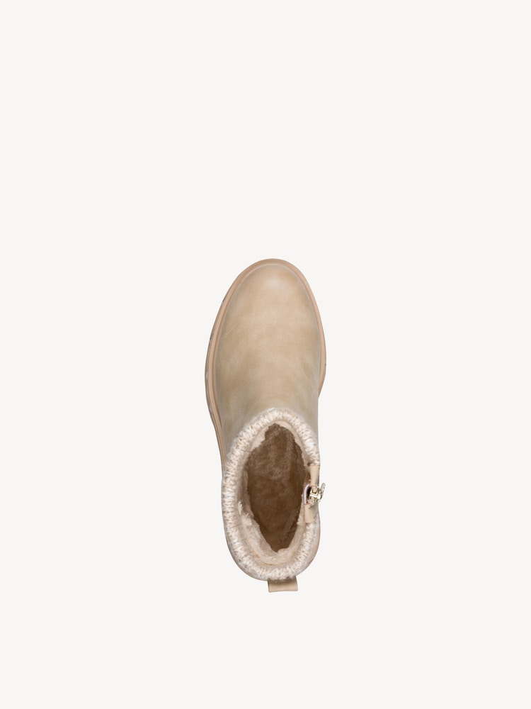 Marco Tozzi, Stivaletti - beige fodera calda BEIGE COMB, immagine 3 di 6