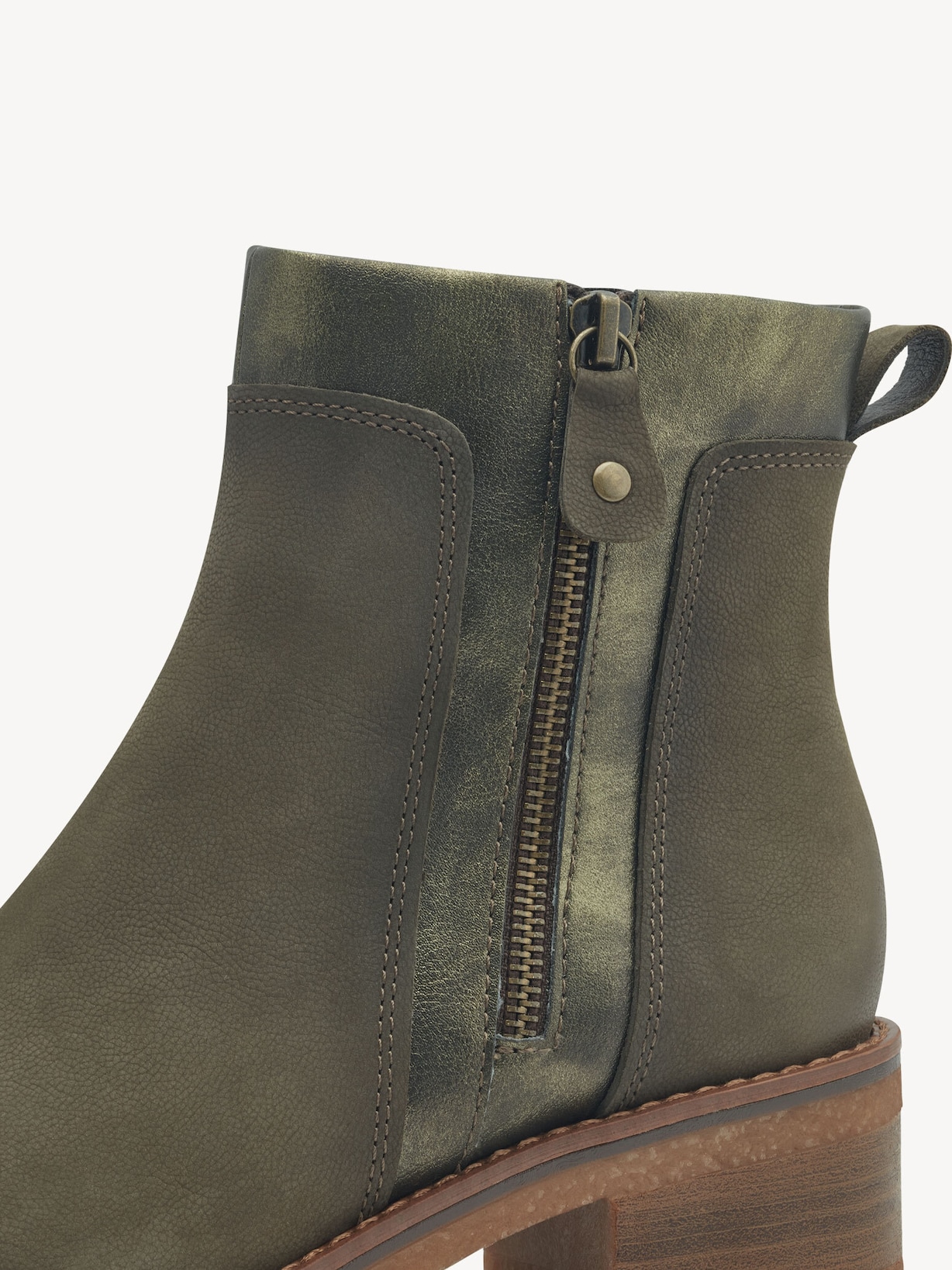 Marco Tozzi, Kotníčková obuv - khaki KHAKI COMB, obrázek 5 z 7