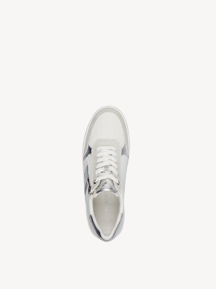 Marco Tozzi, Sneaker - bianco WHITE/SILVER, immagine 3 di 6