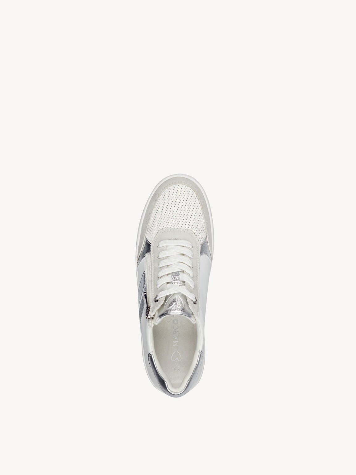 Marco Tozzi, Sneaker - bianco WHITE/SILVER, immagine 3 di 6