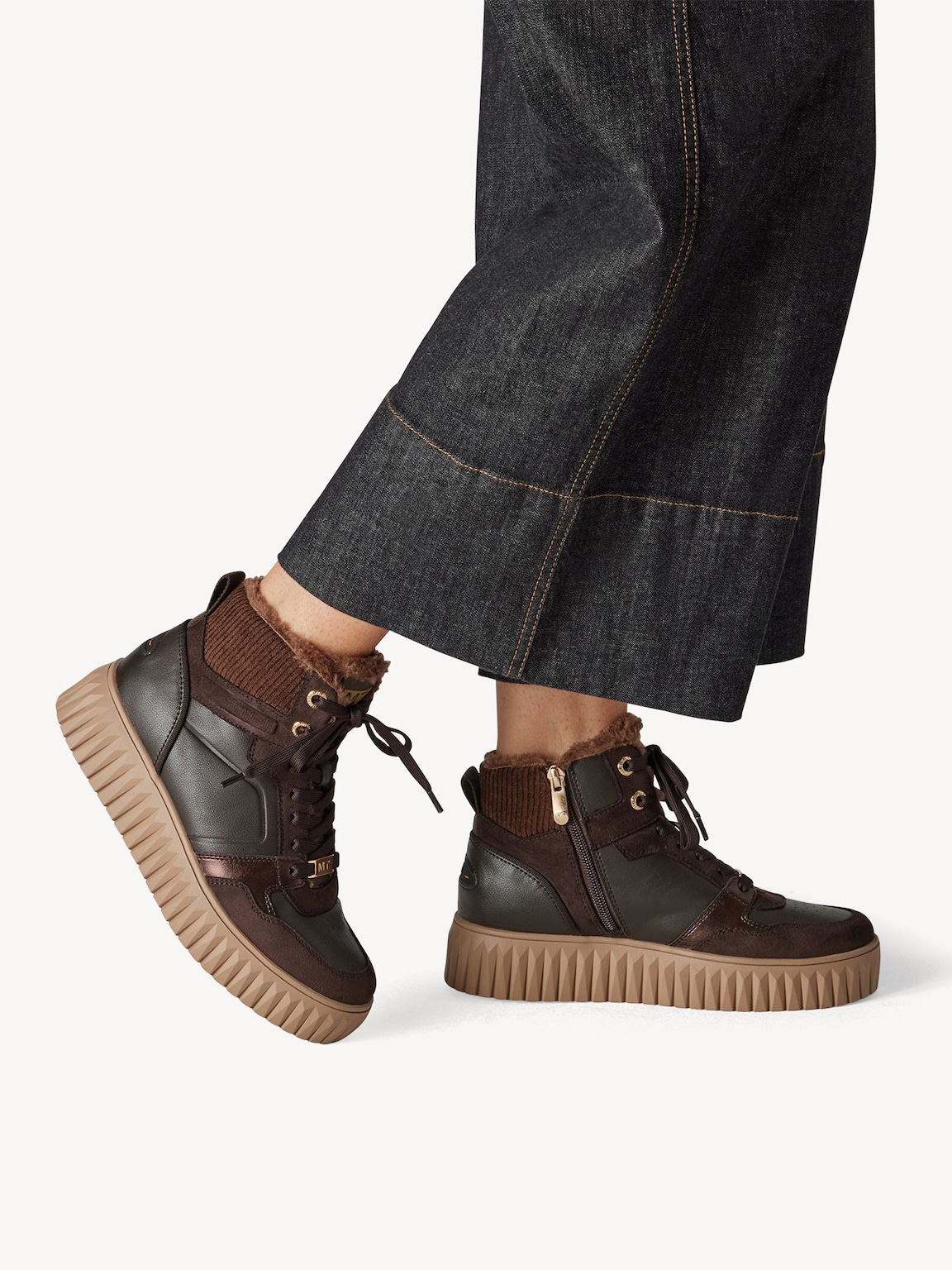 Marco Tozzi, Bootie - brown warm lining, MOCCA COMB, Image 2 of 7