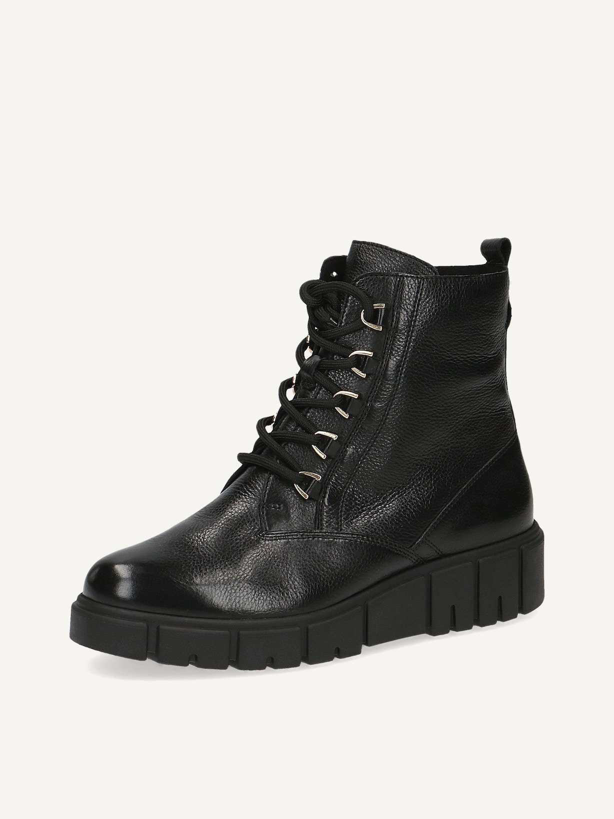 Caprice, Bottine en cuir - noir doublure chaude BLACK NAPPA, image 2 sur 5