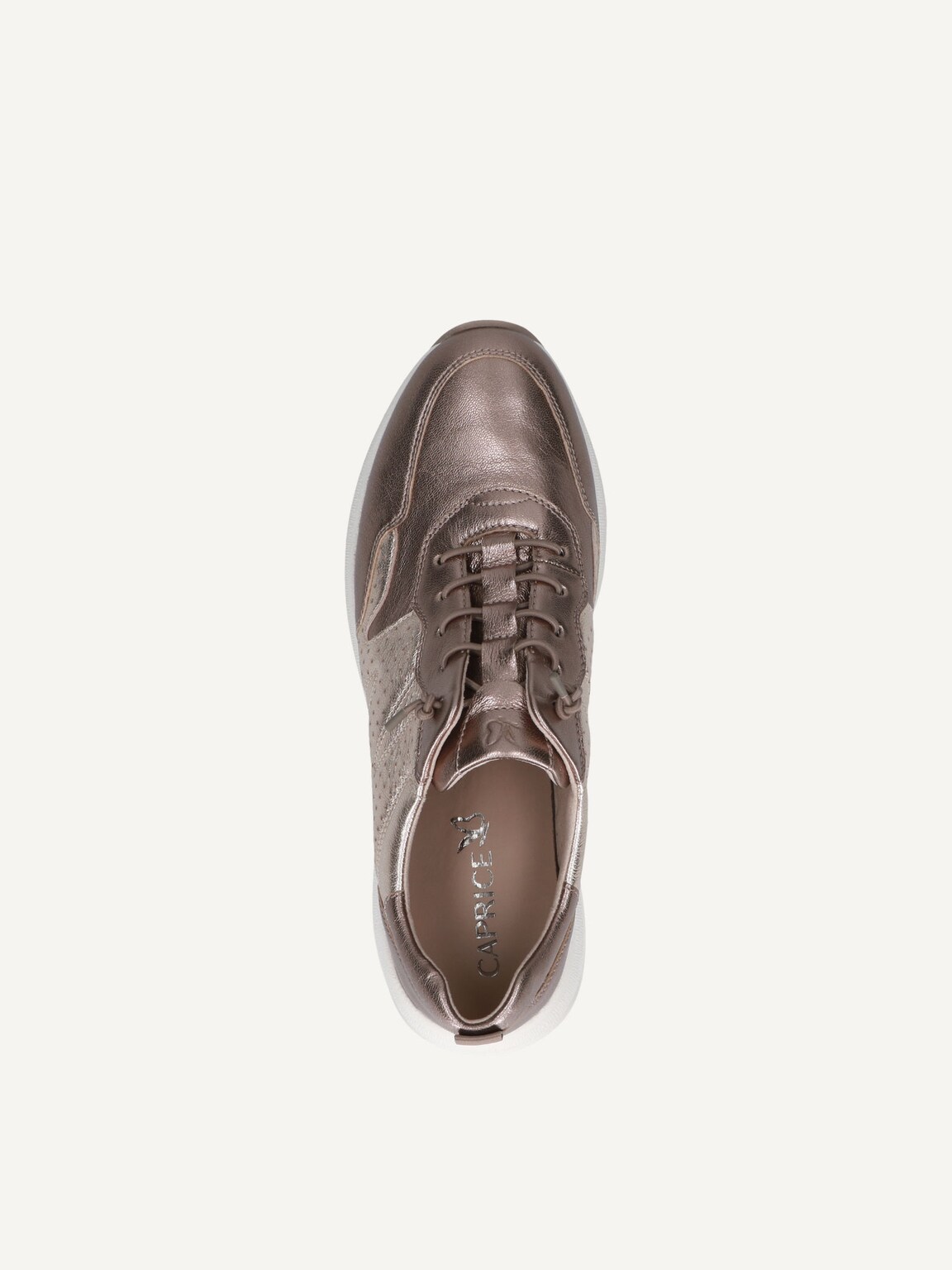 Caprice, Leather Sneaker - brown TAUPE MET.COMB, image 5 of 5