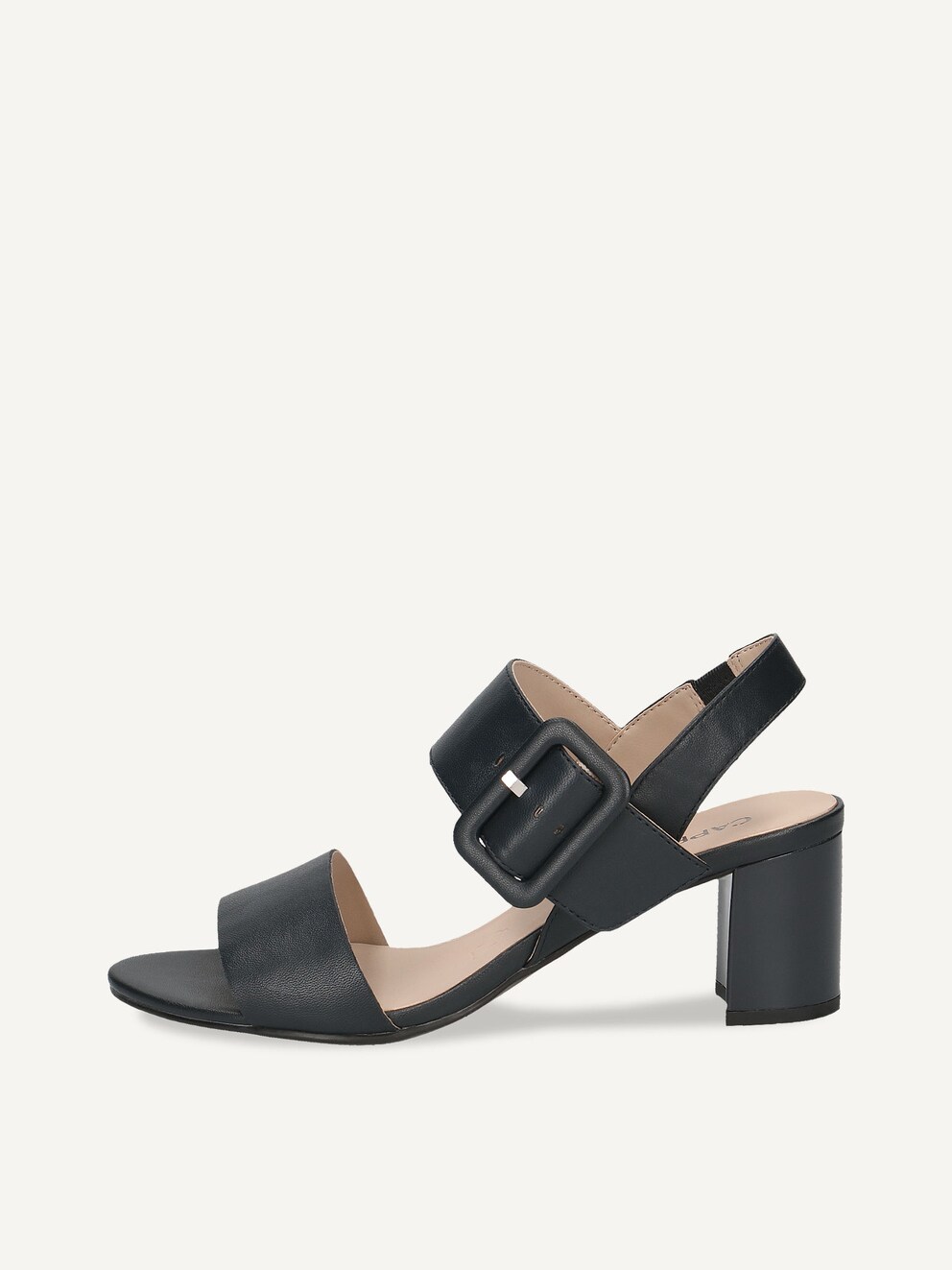 Caprice, Leather Heeled sandal - blue OCEAN NAPPA, image 1 of 5