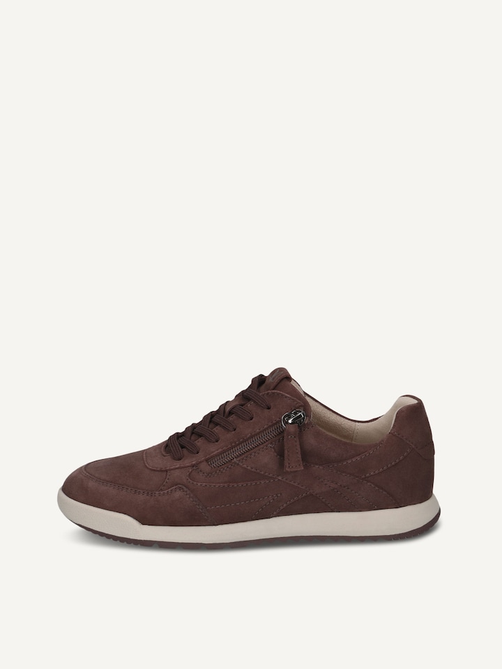 Caprice, Basket en cuir - marron DK BROWN SUEDE