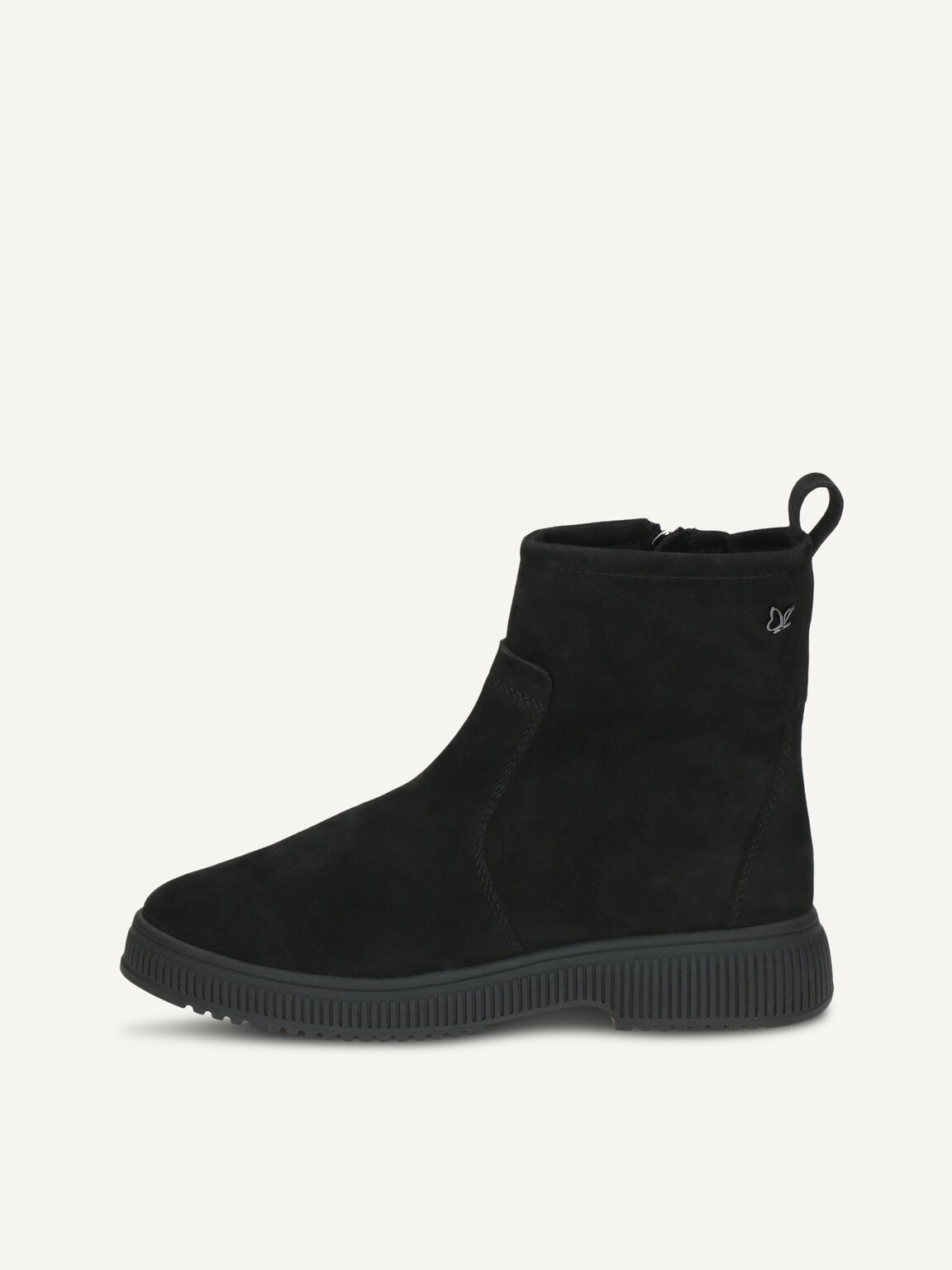 Caprice, Leather Bootie - black warm lining BLACK SUEDE, image 2 of 5