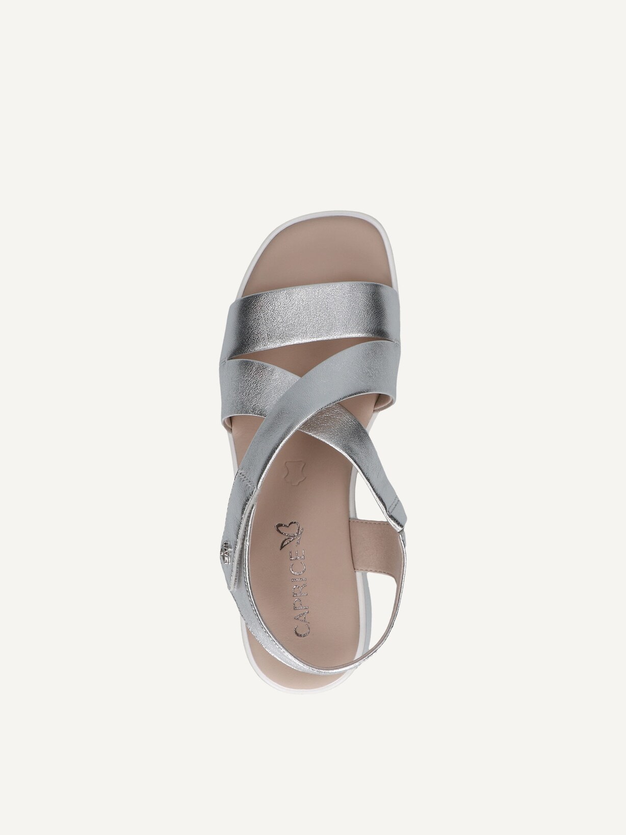 Caprice, Sandale en cuir - argent SILVER METAL., image 5 sur 6