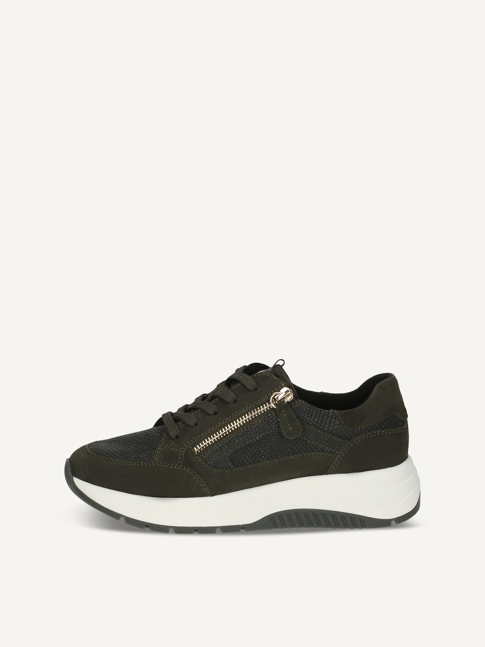 Caprice, Basket en cuir - khaki KHAKI COMB, image 1 sur 5