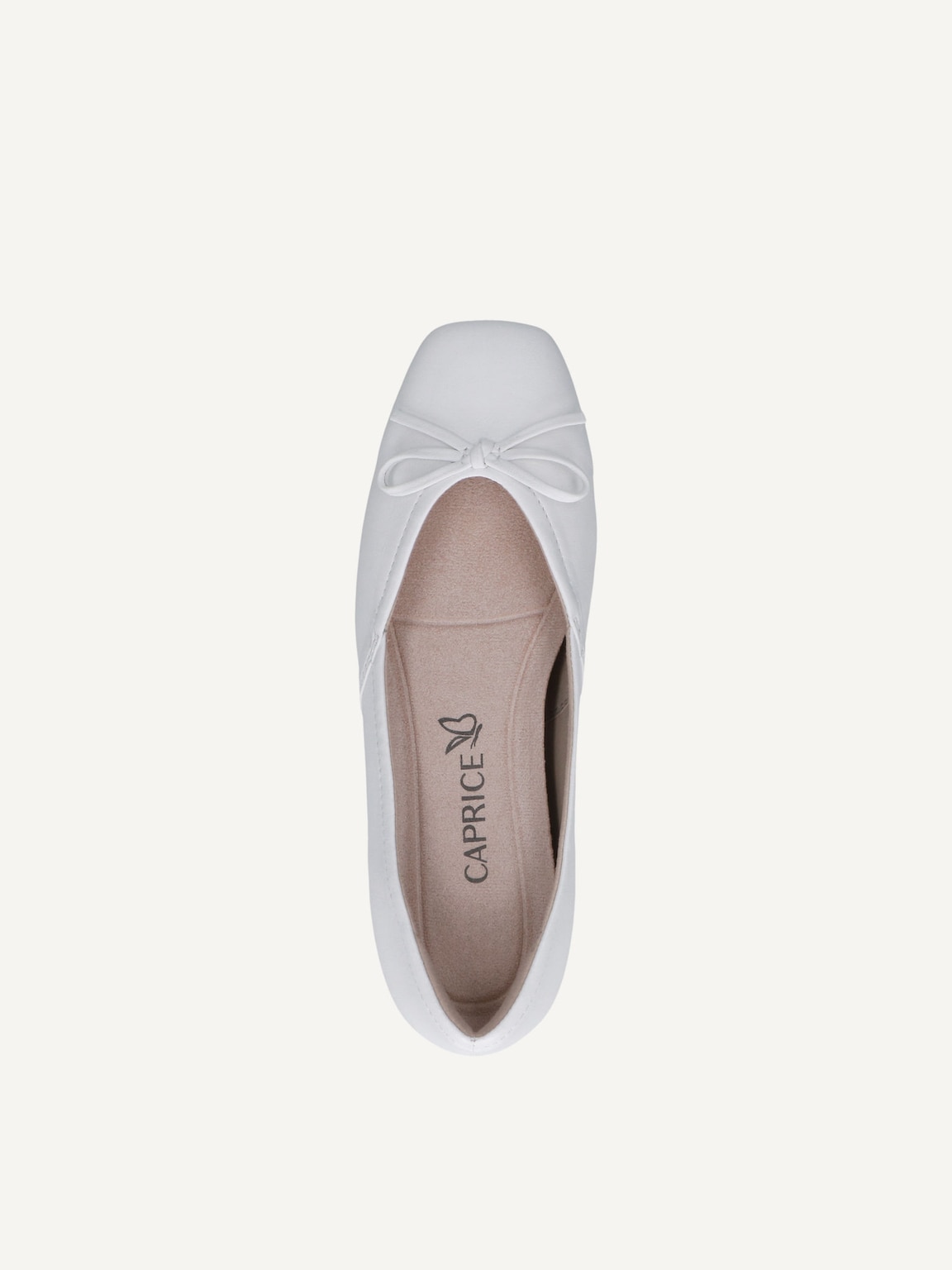 Caprice, Leather Ballerina - white WHITE SOFTNAP., image 5 of 5