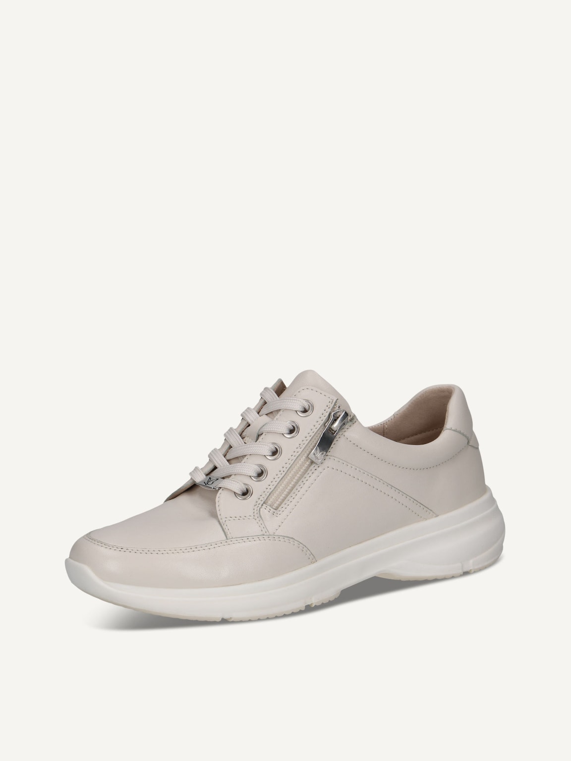 Caprice, Leather Sneaker - white OFFWHITE NAPPA, image 1 of 5