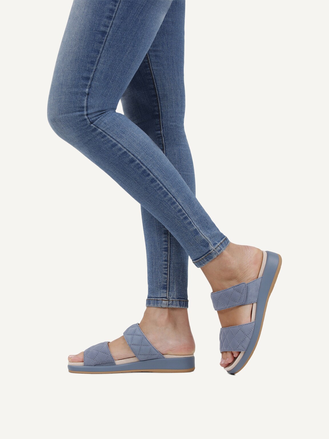 Caprice, Leather Mule - blue LT.BLUE SUEDE, image 2 of 6