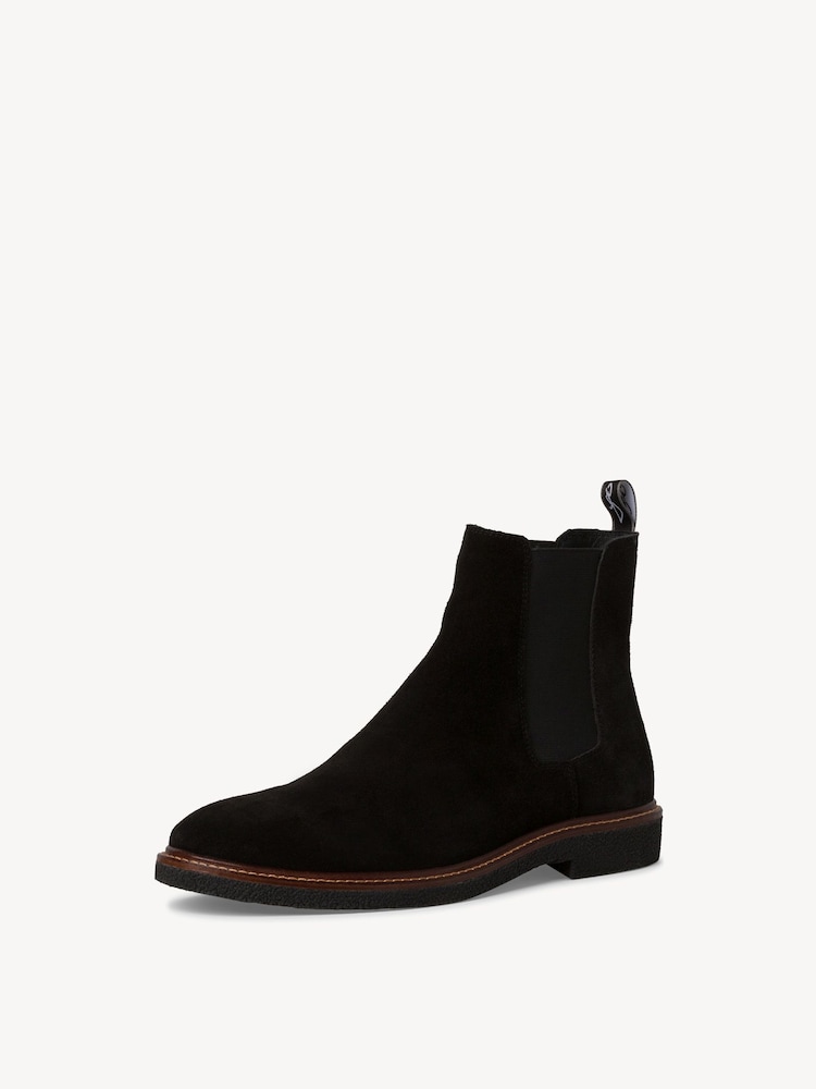 Marco Tozzi, Leather Chelsea boot - black BLACK, image 2 of 6