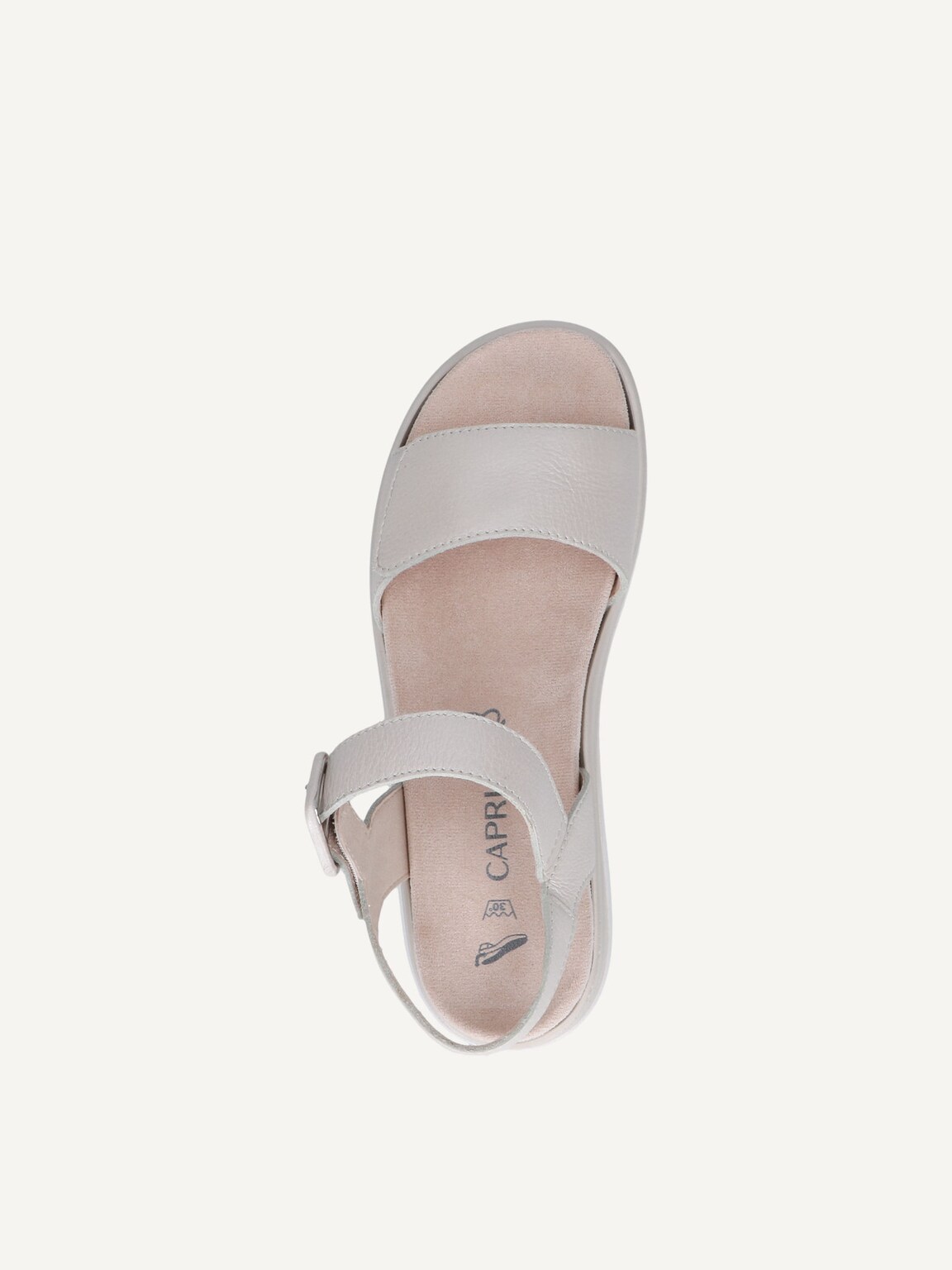 Caprice, Leather Sandal - offwhite PEARL NAPPA, image 6 of 6