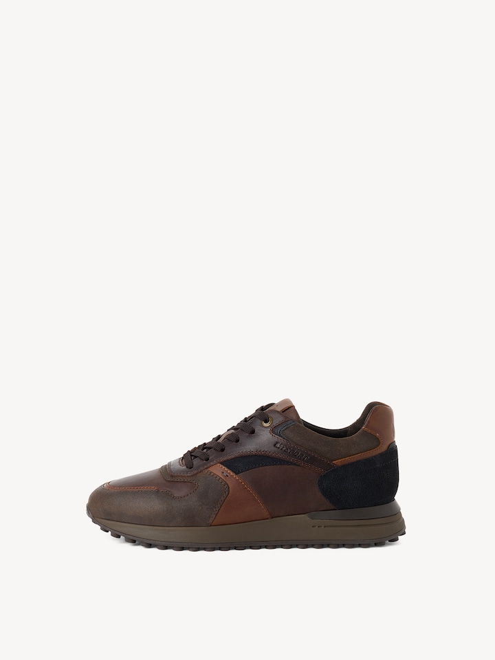 Marco Tozzi, Leather Sneaker - brown BROWN COMB