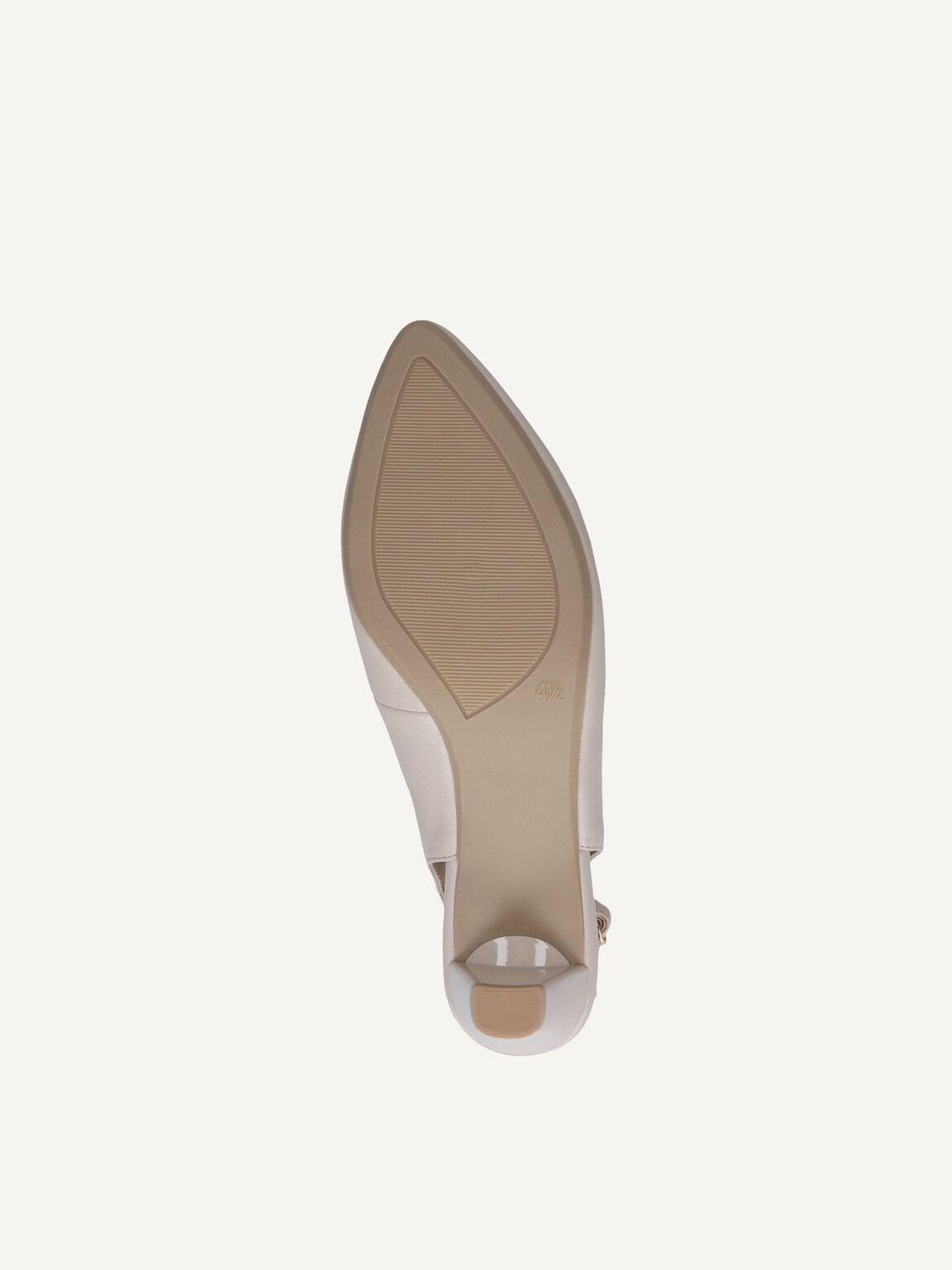Caprice, Leather sling pumps - beige CREAM PERLATO, image 4 of 5