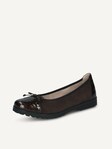 Not selected, Caprice, Leather Ballerina - brown BRN CROCO COMB