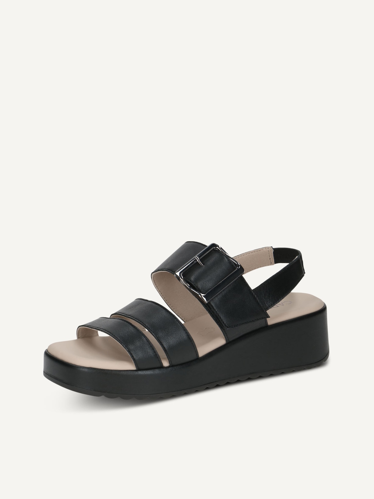 Caprice, Sandale en cuir - noir BLACK NAPPA, image 2 sur 5