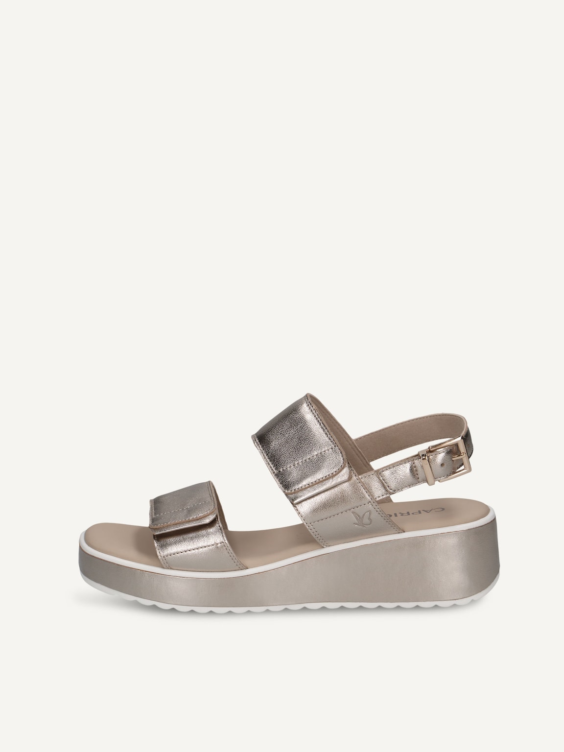 Caprice, Leather Sandal - brown TAUPE METALLIC, image 2 of 5