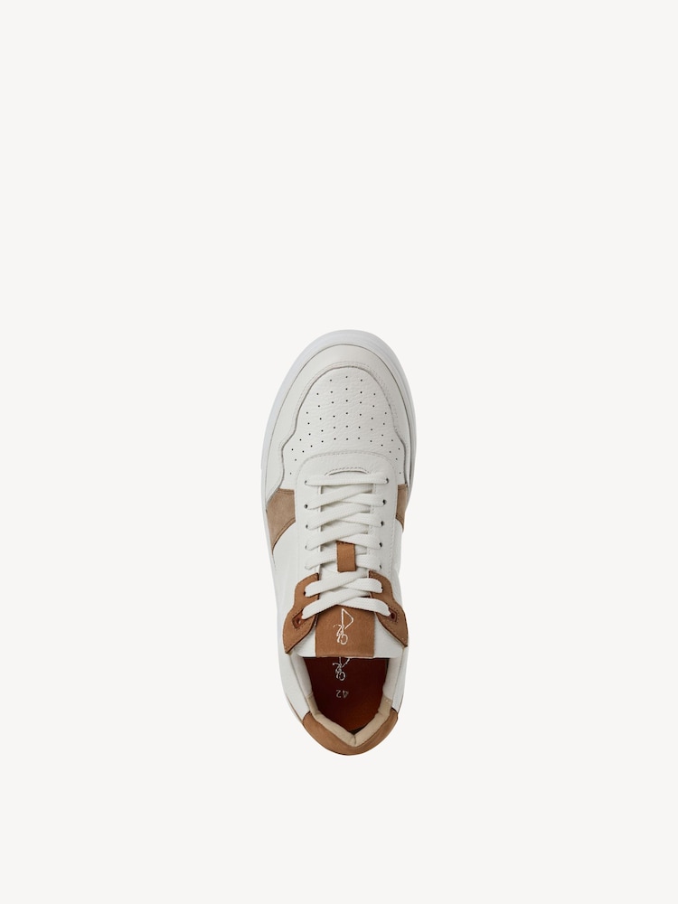 Marco Tozzi, Sneaker - bianco WHITE/NUT, immagine 3 di 6