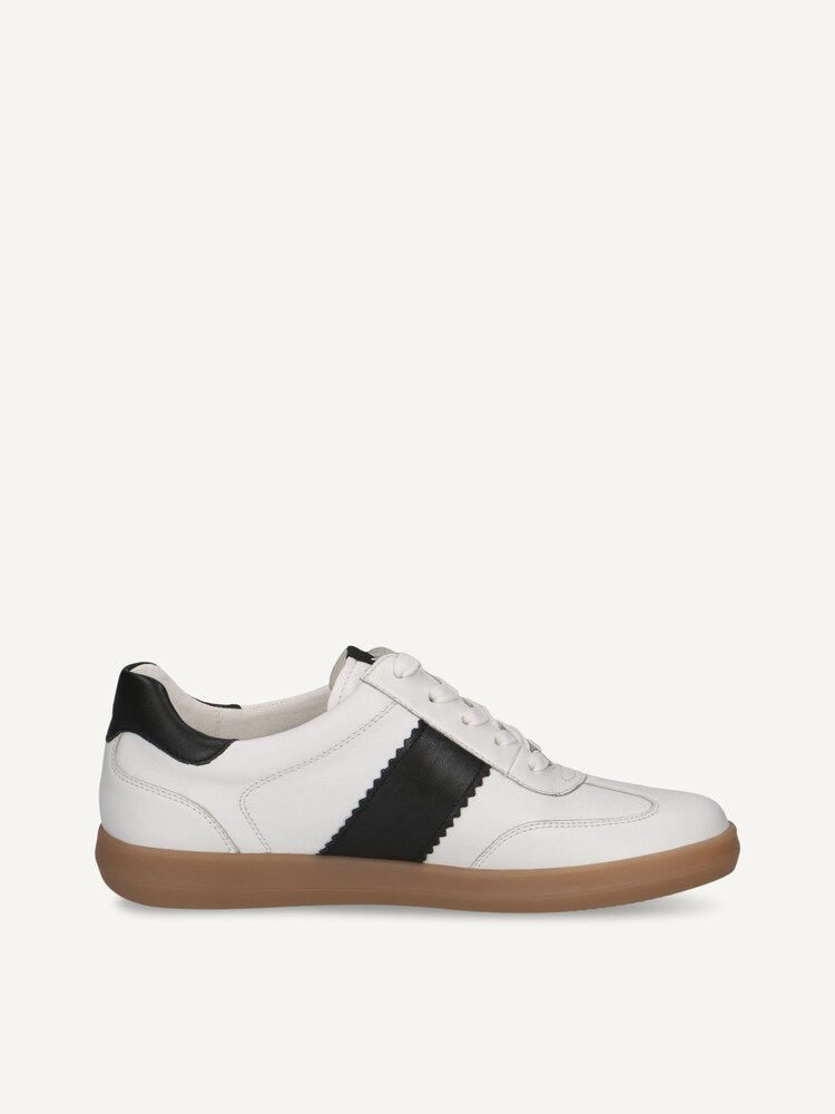 Caprice, Basket en cuir - blanc WHITE/BLACK, image 4 sur 6