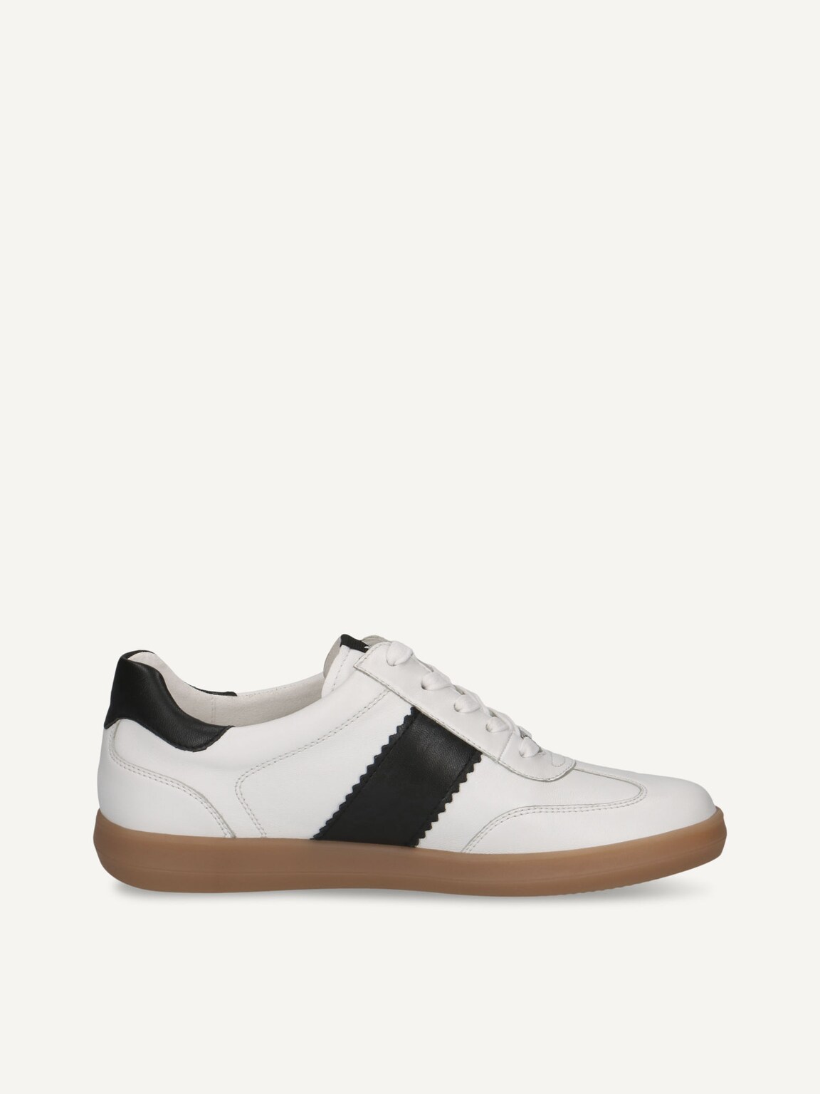 Caprice, Leather Sneaker - white WHITE/BLACK, image 4 of 6