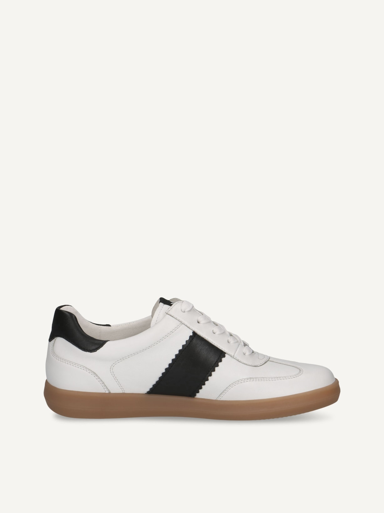 Caprice, Basket en cuir - blanc WHITE/BLACK, image 4 sur 6