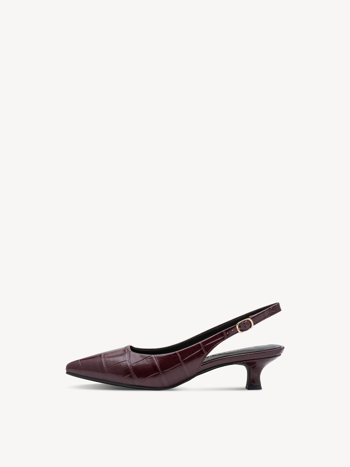 Marco Tozzi, Lodičky - červená BORDEAUX CROCO, obrázek 2 z 6