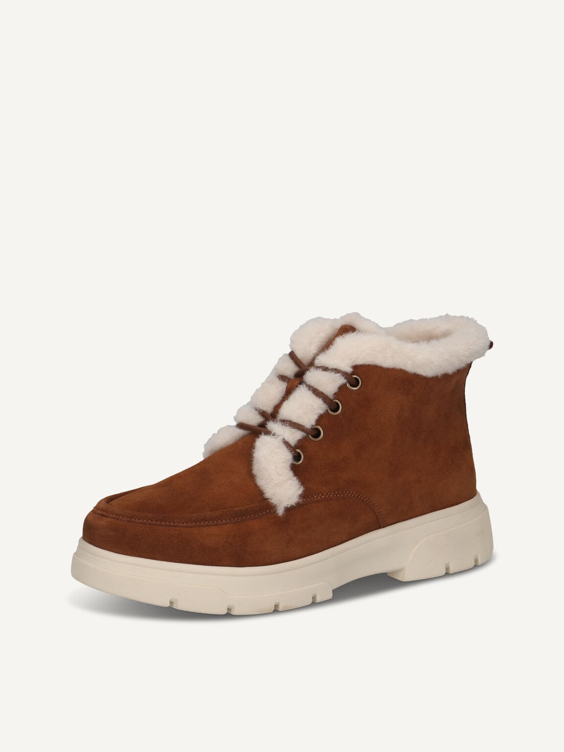 Caprice, Bootie - brown warm lining COGNAC SUEDE, image 1 of 5