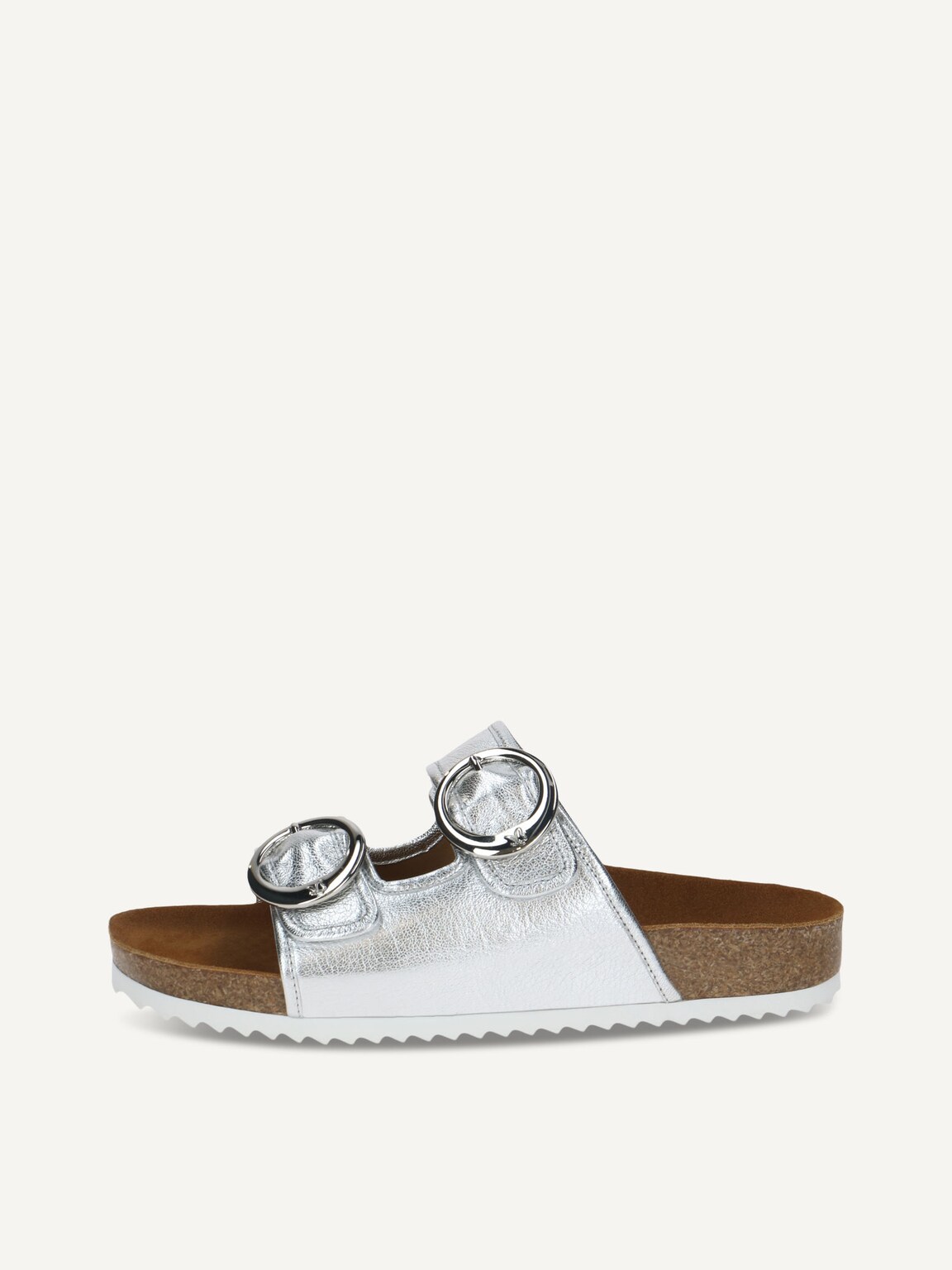 Caprice, Leather Mule - silver SILVER METAL., image 2 of 5
