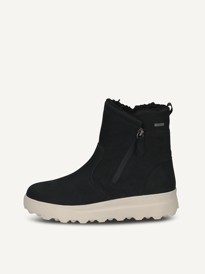 Caprice, Bottine en cuir - noir BLACK NUBUC