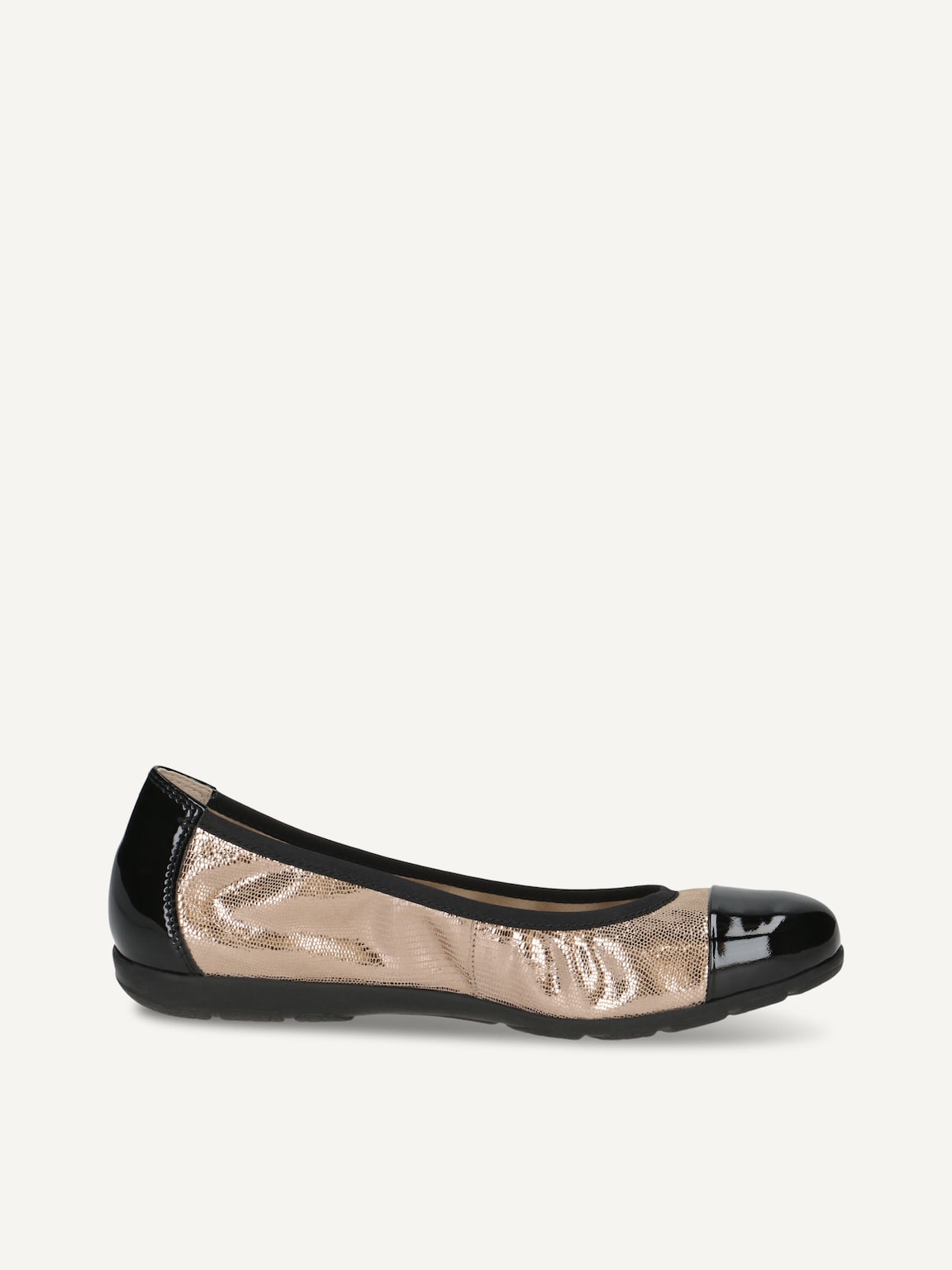 Caprice, Leather Ballerina - beige TAUPE REP COMB, image 4 of 6
