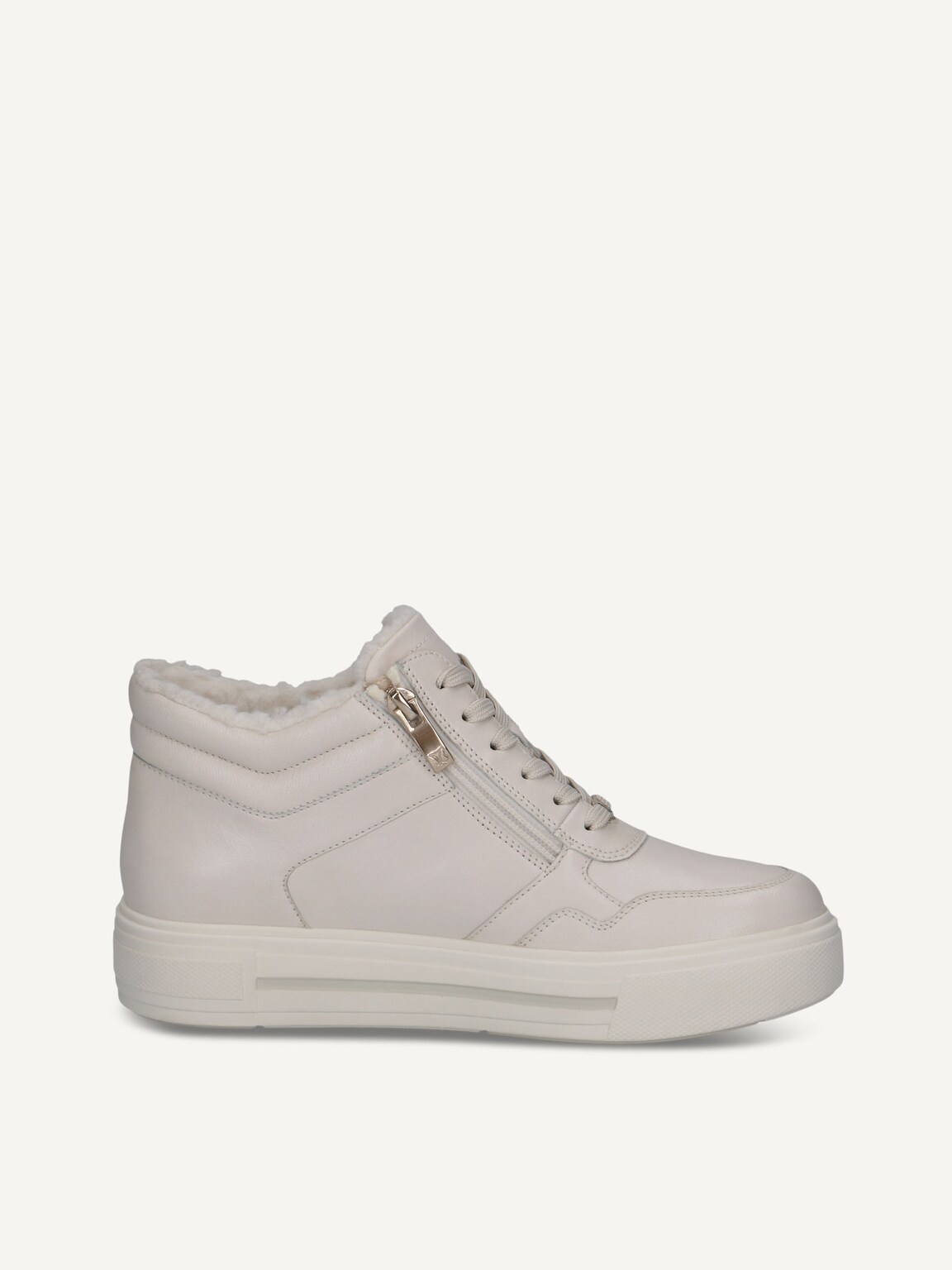 Caprice, Leather Bootie - white warm lining OFFWHITE NAPPA, image 3 of 5