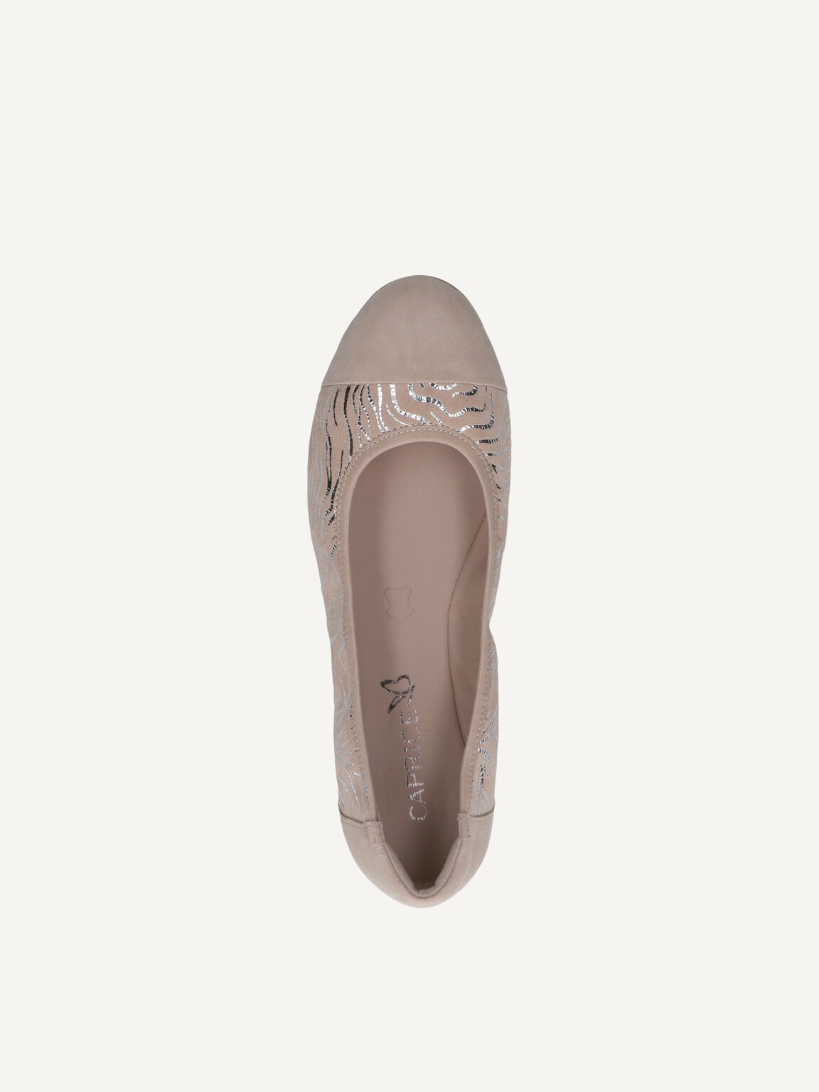 Caprice, Leather Ballerina - beige BEIGE COMB, image 5 of 5