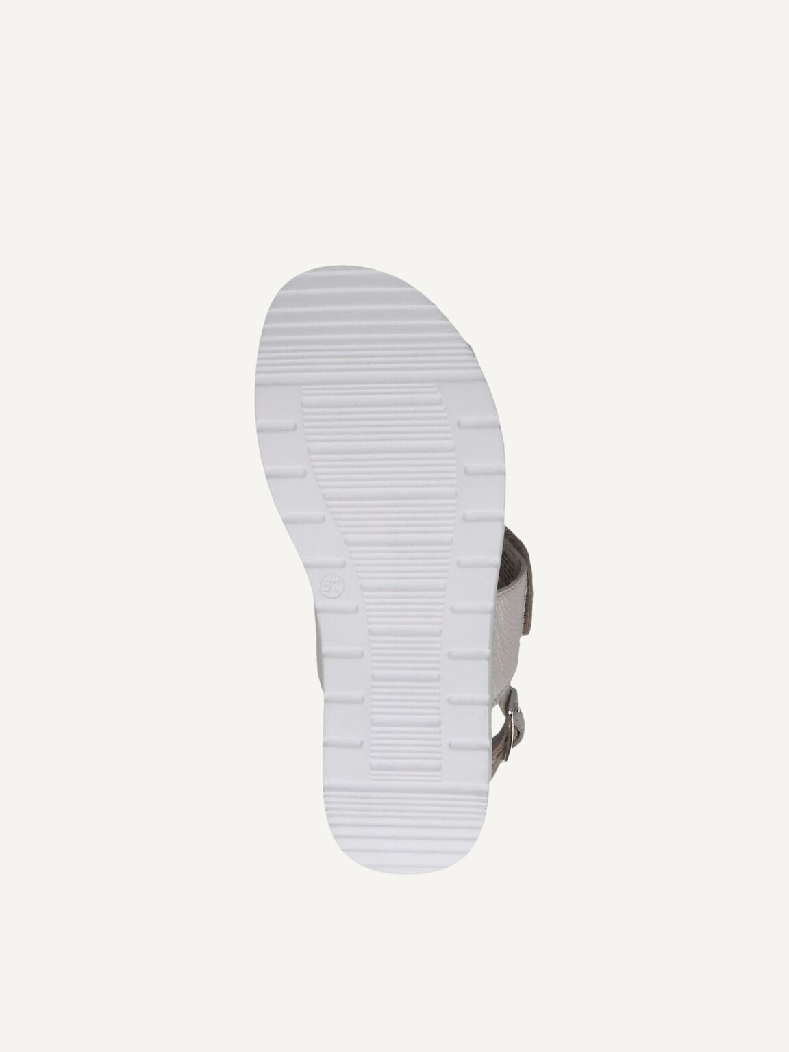 Caprice, Leather Heeled sandal - white PEARL NAPPA, image 4 of 5