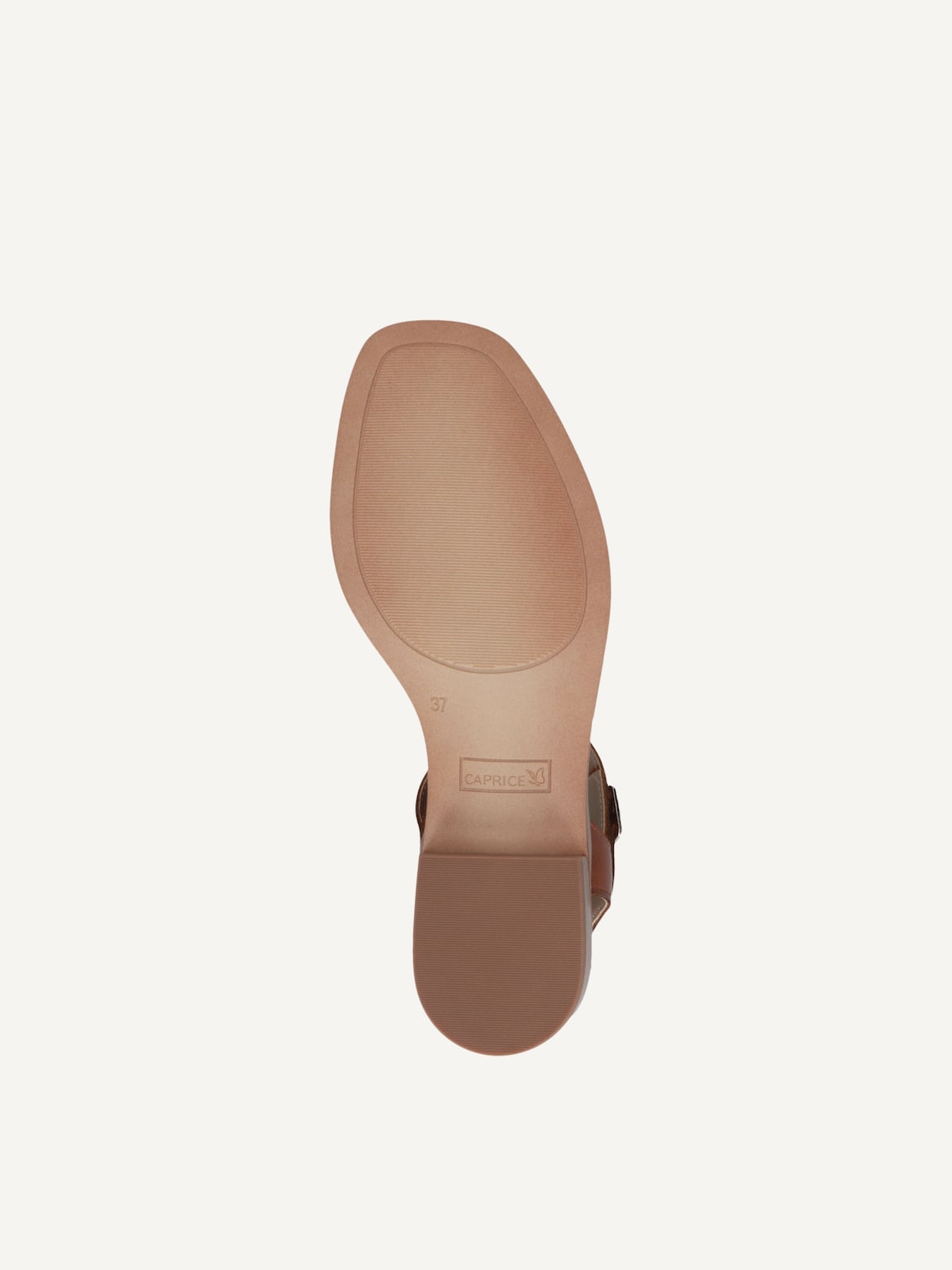 Caprice, Leather Heeled sandal - brown COGNAC NAPPA, image 4 of 5