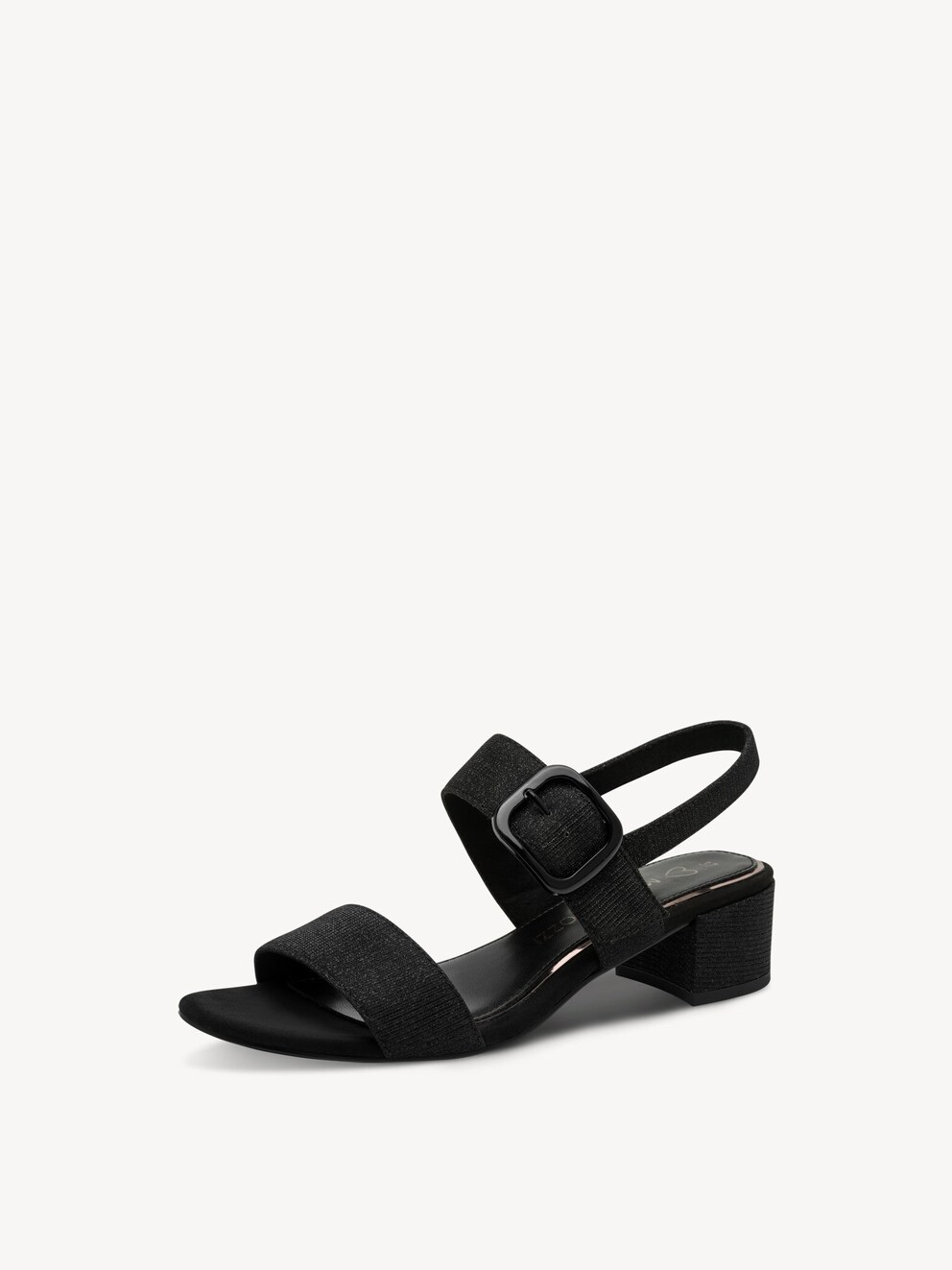 Marco Tozzi, Sandalette - sort BLACK METALLIC, billede 1 af 12