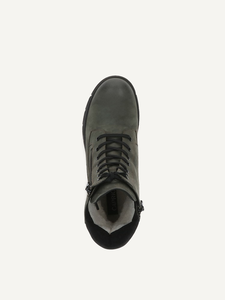 Caprice, Bottine en cuir - khaki doublure chaude KHAKI COMB, image 4 sur 5
