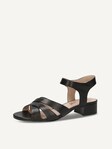 Selected, Caprice, Leather Heeled sandal - black BLACK NAPPA