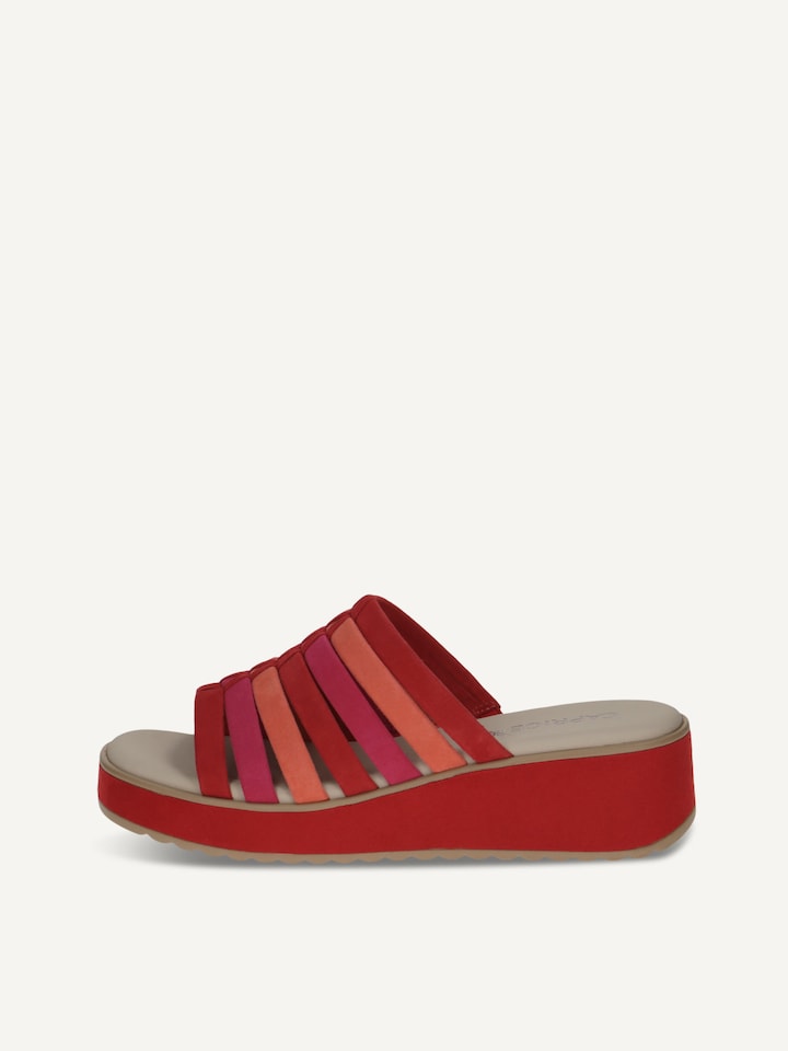 Caprice, Lederpantolette - rot RED COMB