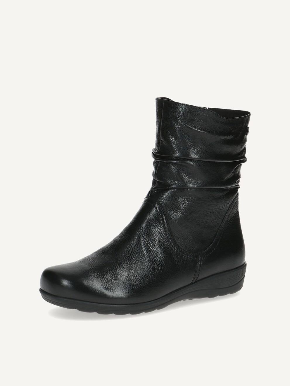 Caprice, Leather Bootie - black warm lining BLACK NAPPA, image 1 of 6