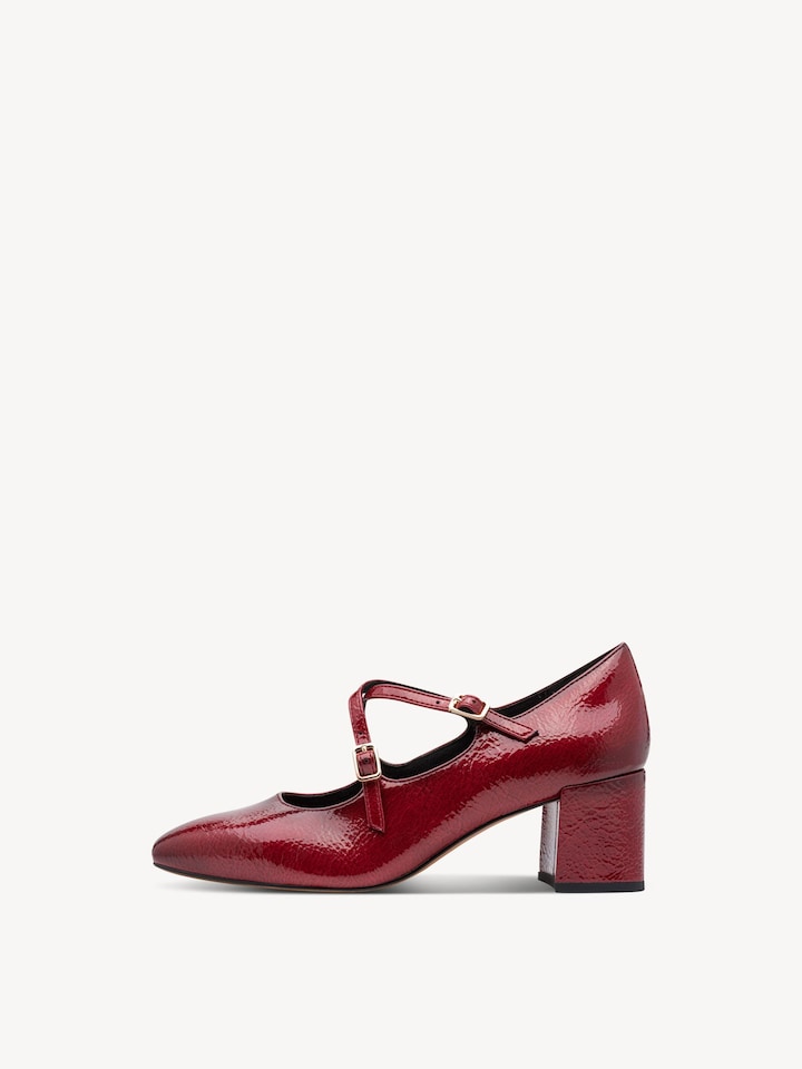 Marco Tozzi, Pumps - rot DK.RED PAT.