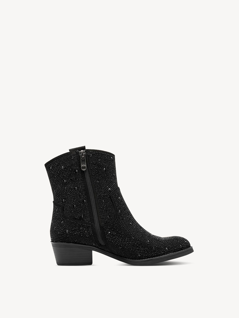 Marco Tozzi, Enkellaarsje - zwart BLACK, afbeelding 6 van 6