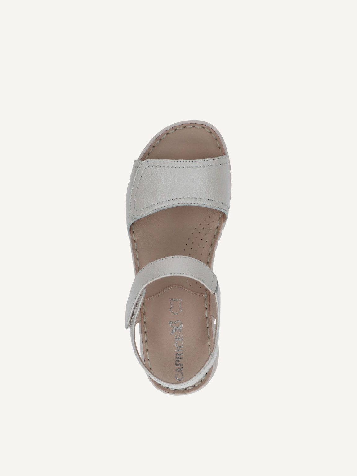 Caprice, Leather Heeled sandal - white PEARL NAPPA, image 7 of 7