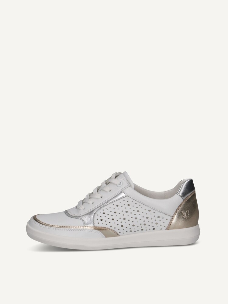 Caprice, Leather Sneaker - white WHITE/SILVER, image 3 of 6