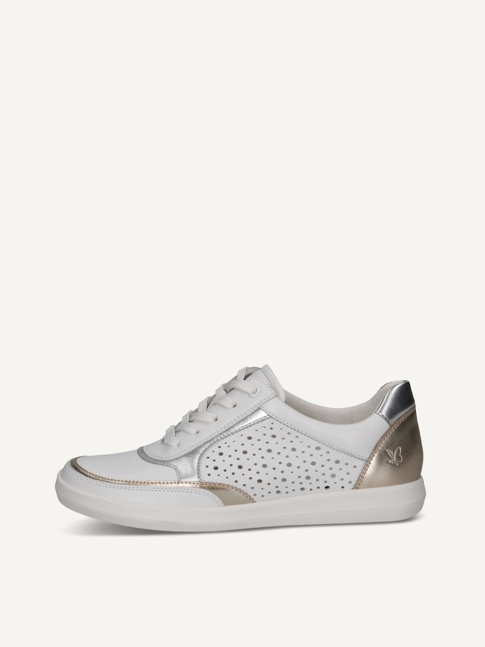 Caprice, Basket en cuir - blanc WHITE/SILVER, image 1 sur 6