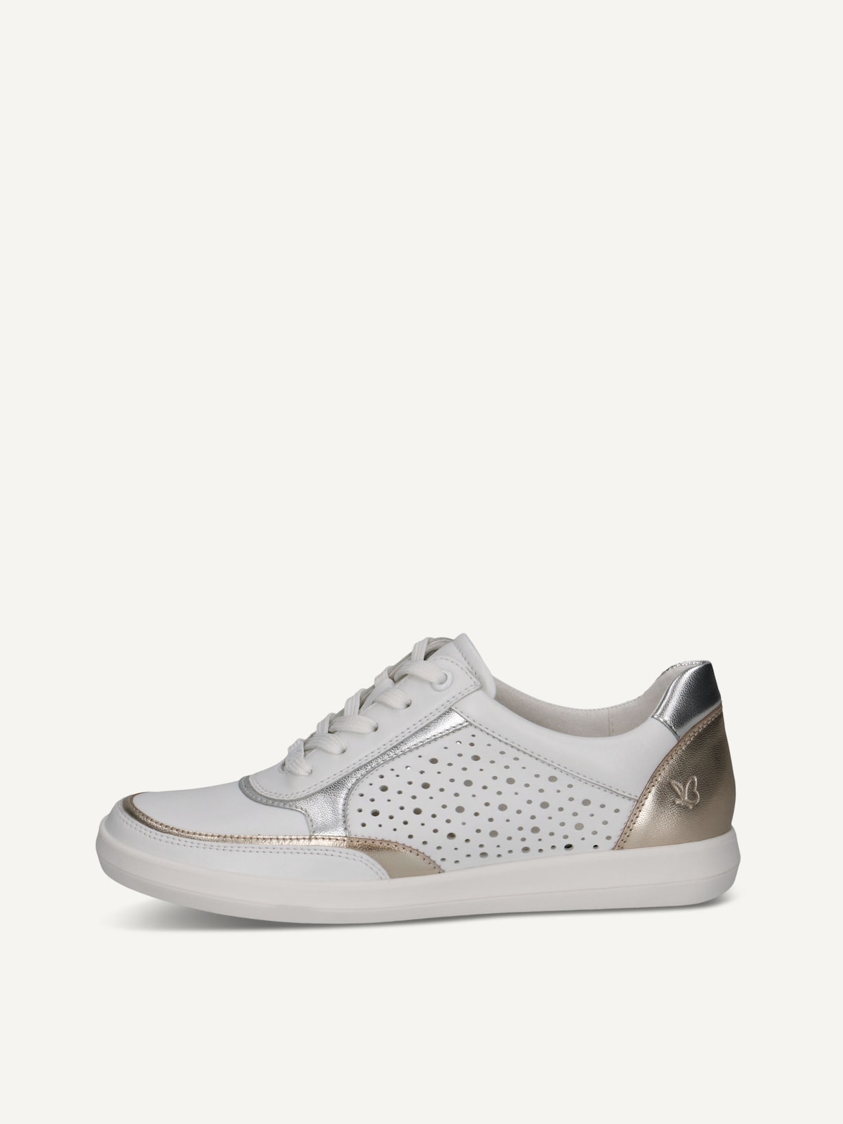 Caprice, Basket en cuir - blanc WHITE/SILVER, image 1 sur 6