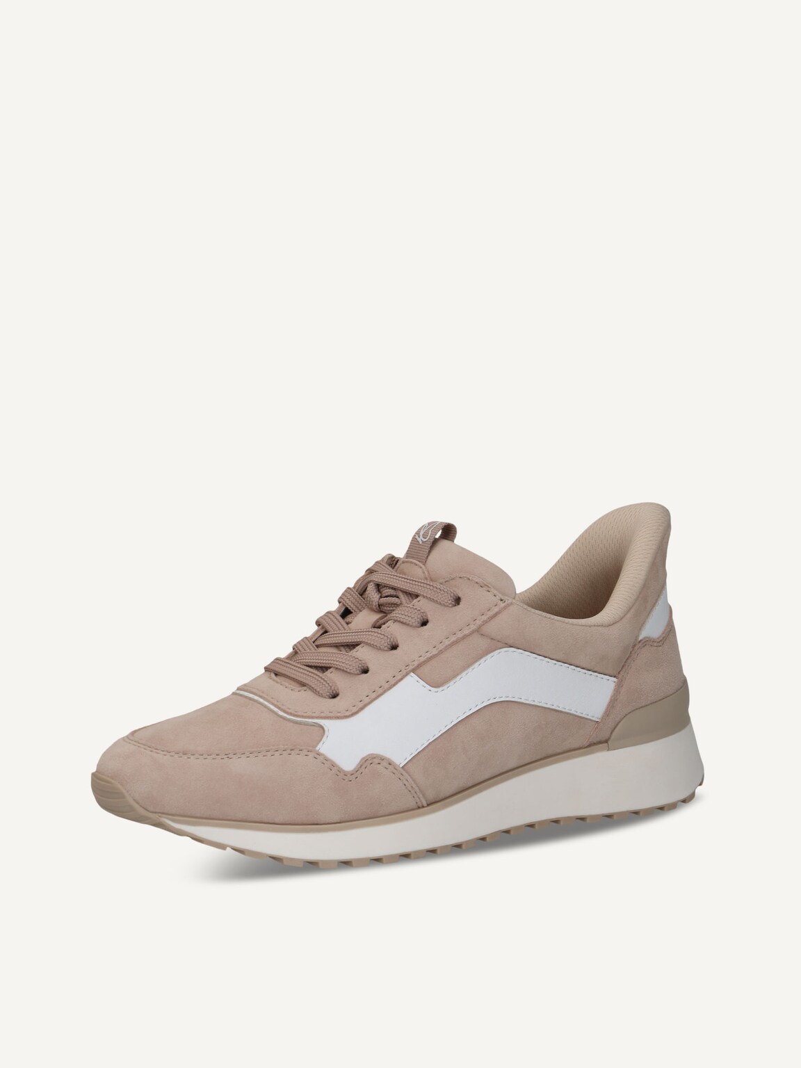 Caprice, Leather Sneaker - beige CREAM SUEDE, image 1 of 5