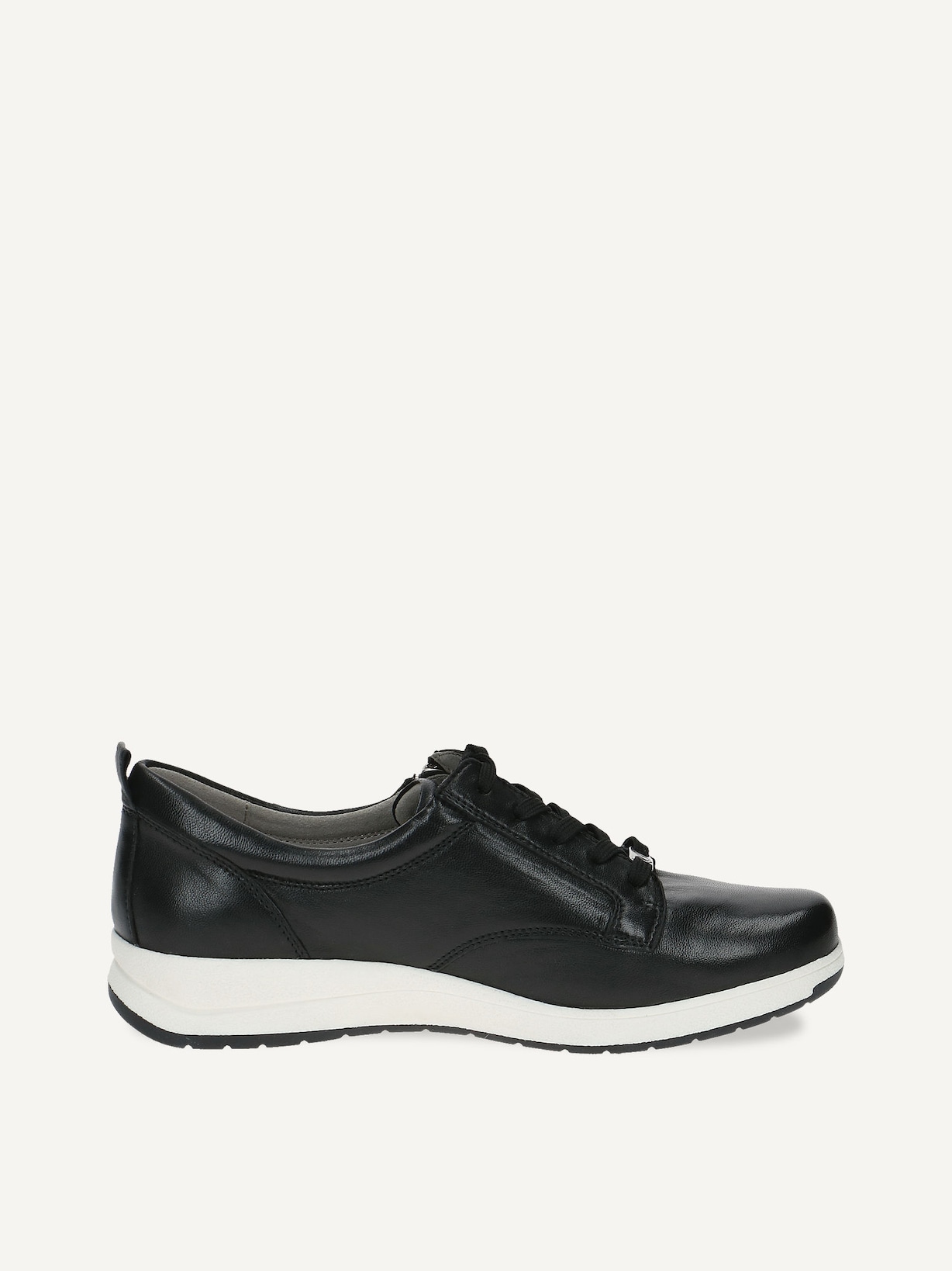 Caprice, Basket en cuir - noir BLACK SOFTNAP., image 3 sur 5