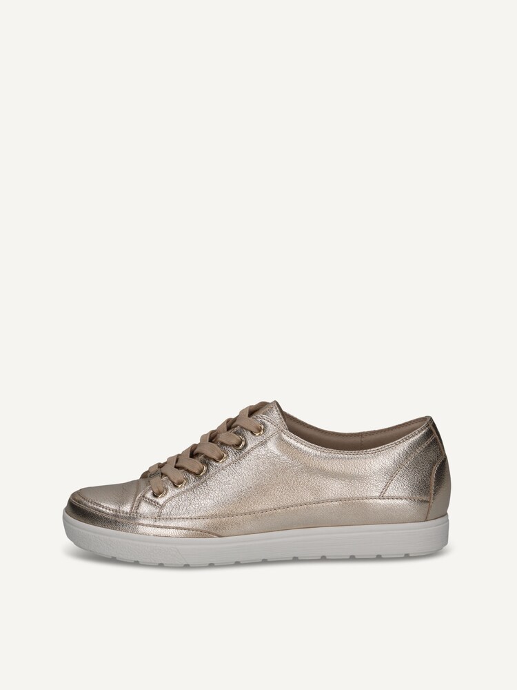Caprice, Leather Sneaker - metallic PLATIN METAL., image 3 of 6